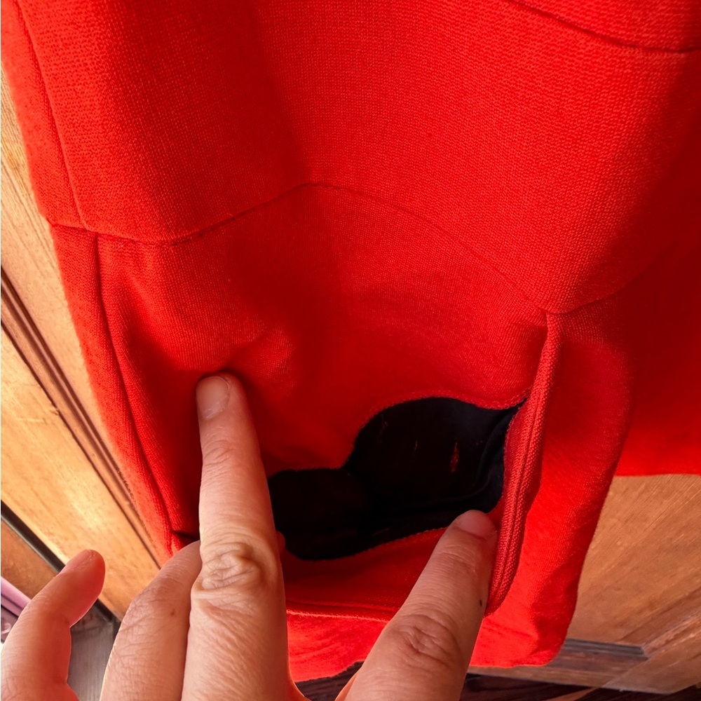 Maje Vibrant Red Mini Dress - Picture 2 of 5